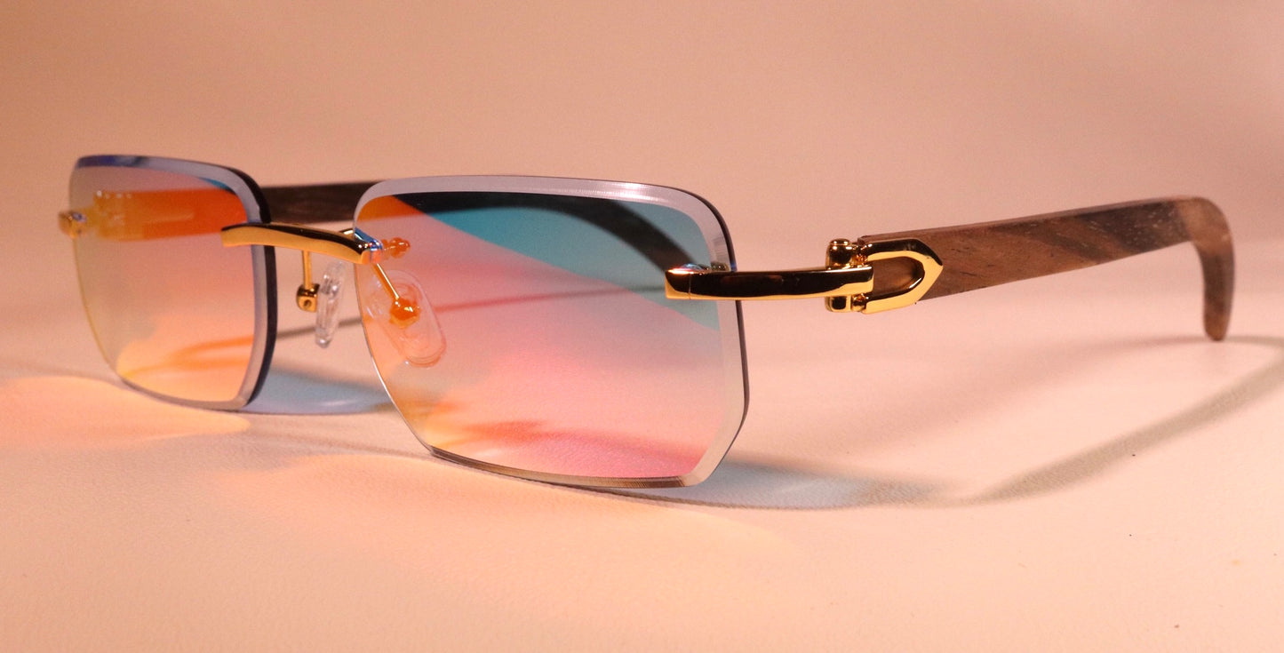 TempleWoods - Rimless Sunglasses
