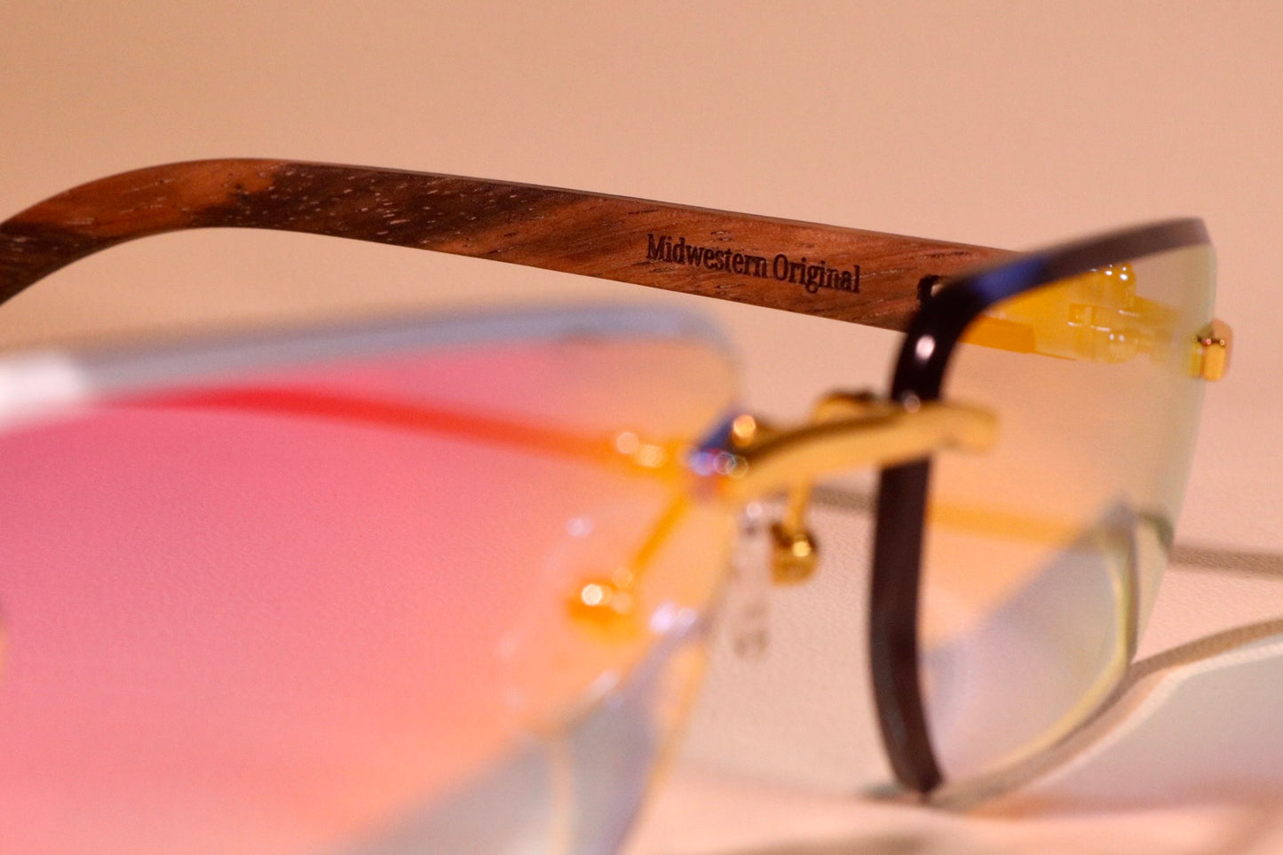 TempleWoods - Rimless Sunglasses
