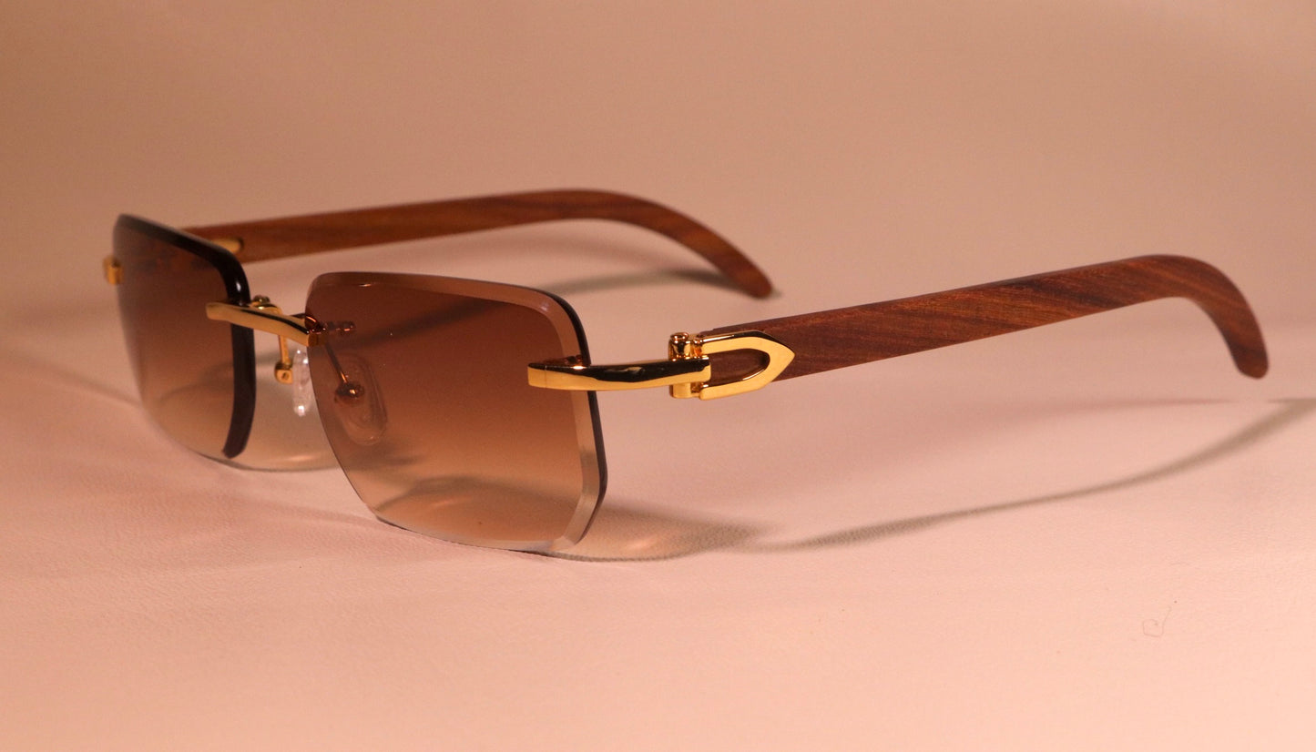 TempleWoods - Rimless Sunglasses